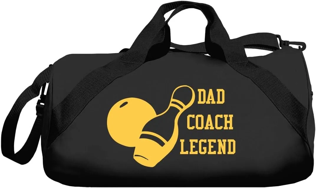 CustomizedGirl Personalized Duffle Bowling Ball Bag - Duffle Bag for Men & Women, Polyester Bowling Bag with Detachable & Adjustable Shoulder Strap, Duffle Bags with Custom Name & Side Zipper Section