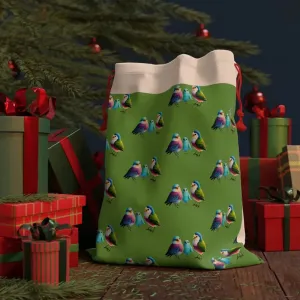 Cute Birds Linen Bag for Eco Chic Style