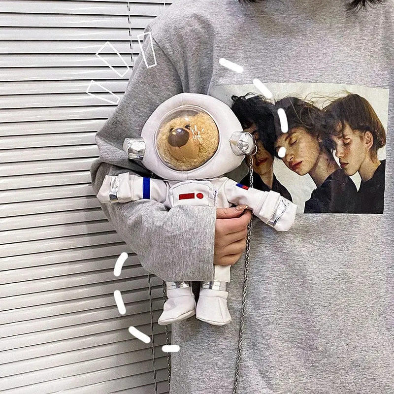 Cute Cartoon Spaceman Shoulder Bags
