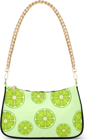Cute Print Colorful Small Cute Purse Hobo Clutch Bag Women Vintage Handbags Chain Ladies Shoulder Bag