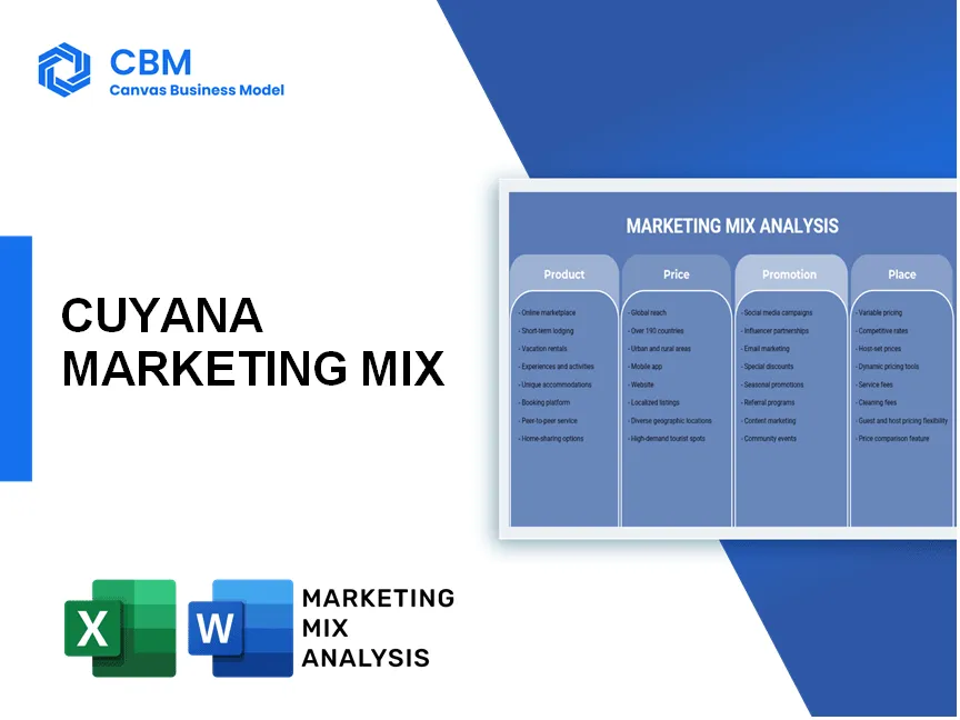 CUYANA MARKETING MIX