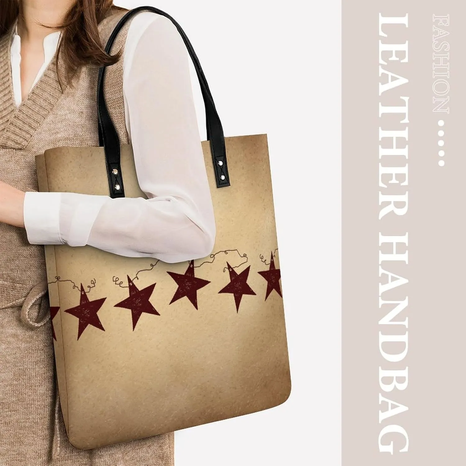 Dachshunds Clothes Dog Leather Handbag with Large Space, Fashionable Handbag