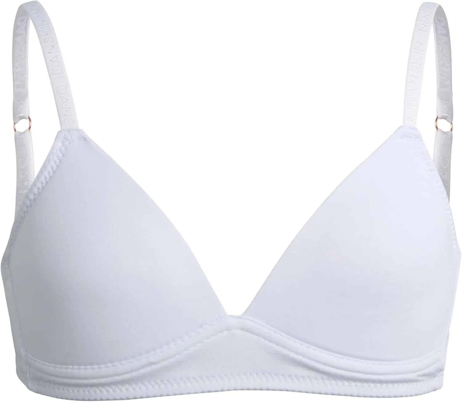 Danskin Girls Training Bra - 2 Pack Wireless Molded Cup Bras for Teens with Adjustable Straps (Sizes 30A-36A)