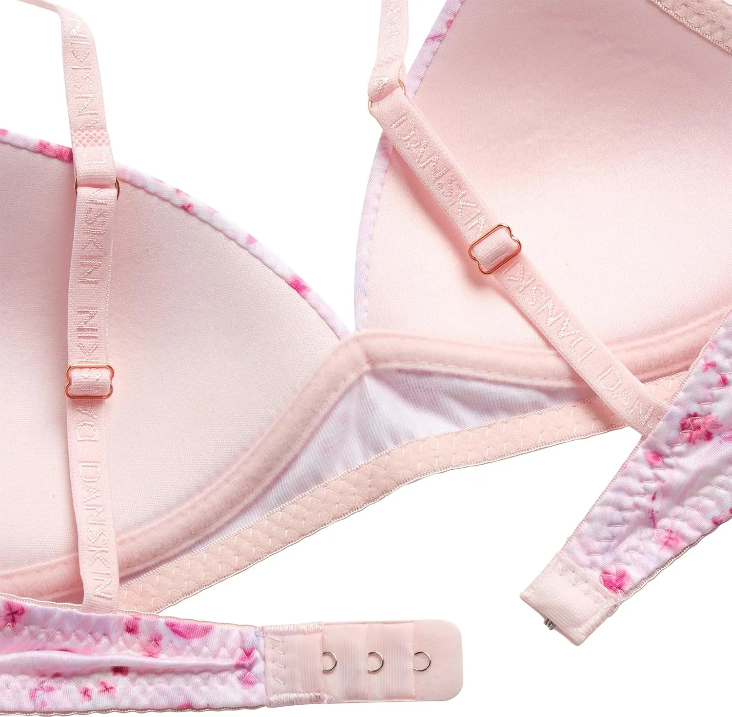 Danskin Girls' Wirefree Microfiber Molded Cup Training Bra, Multipack