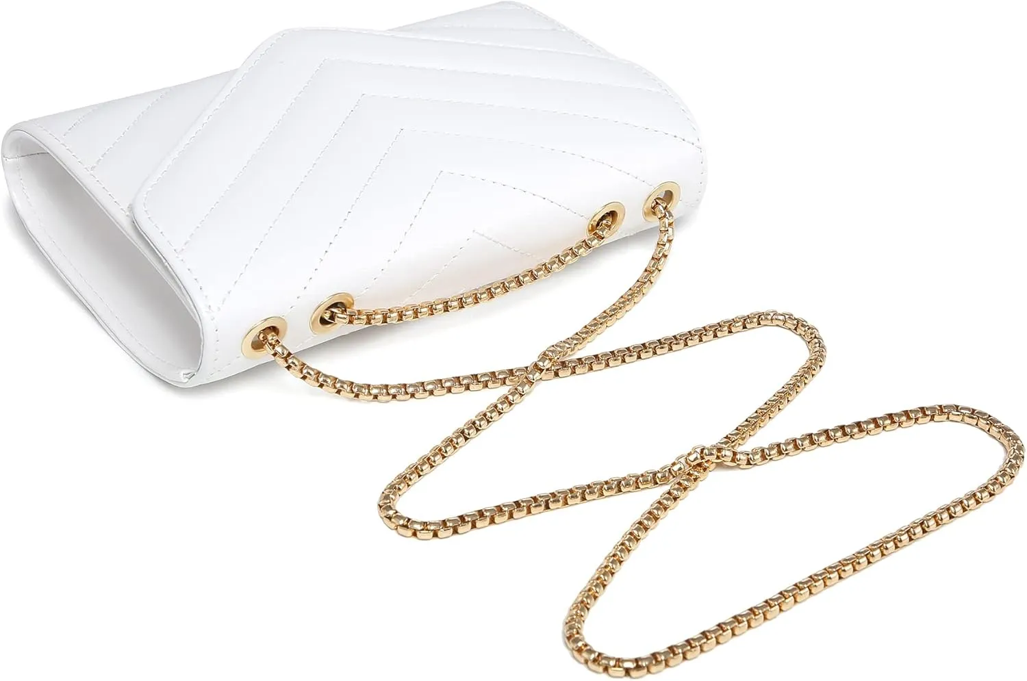 Dasein Women Small Quilted Crossbody Bags Stylish Designer Evening Bag Clutch Purses and Handbags with Chain Shoulder Strap
