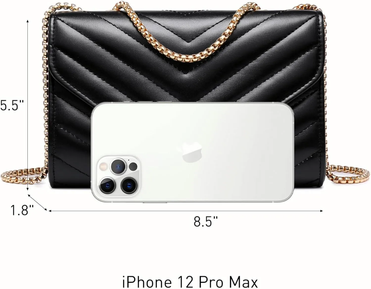Dasein Women Small Quilted Crossbody Bags Stylish Designer Evening Bag Clutch Purses and Handbags with Chain Shoulder Strap