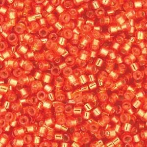 DB 2158, Silver Lined Duracoat Orange Gold - Miyuki Delica Beads - Size 11 - 5 grams - Japanese Cylinder Seed Beads - Retail & Wholesale