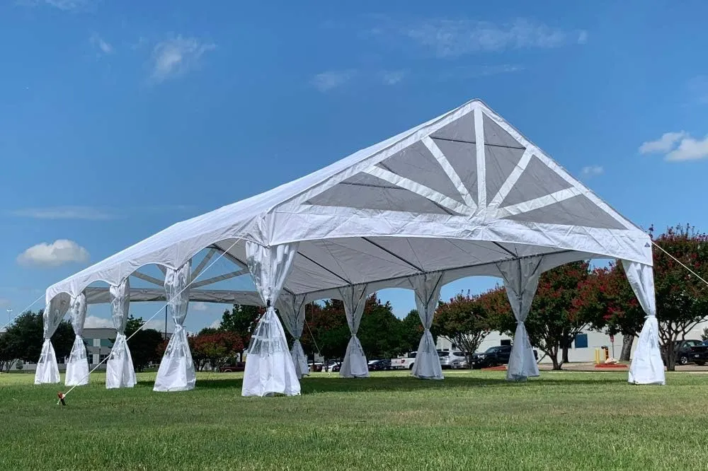 DELTA 40'x20' PE Marquee Party Tent, Tents for Parties, Large Wedding Tent, Carpas para Fiestas,Heavy Duty Canopy, Outdoor Event with Waterproof Top   5 Storage Bags