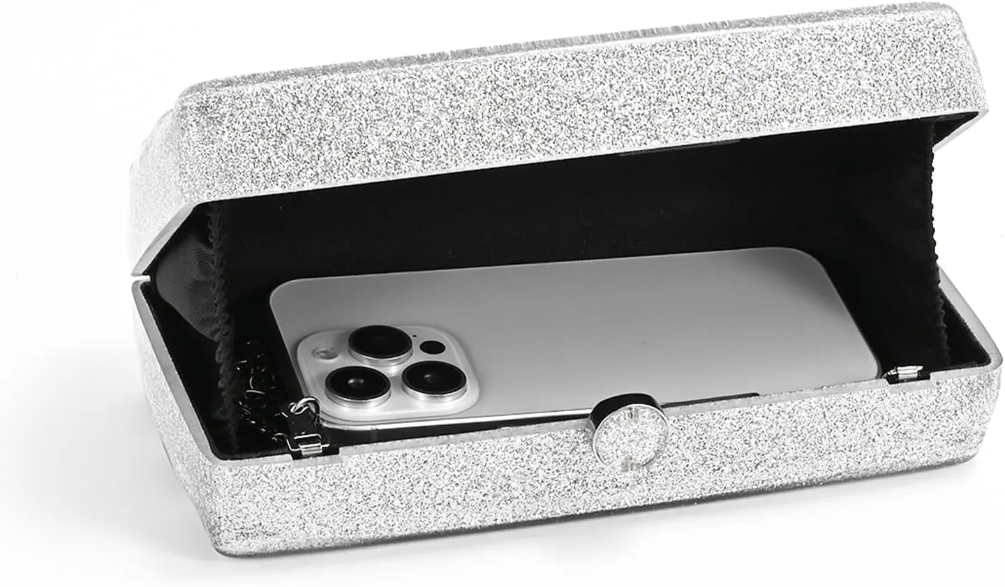 Designer Handbags Clutch Purse, Mini Acrylic Shoulder Clubbing Outfits For Women Evening Clutch Pearl Phone Bag