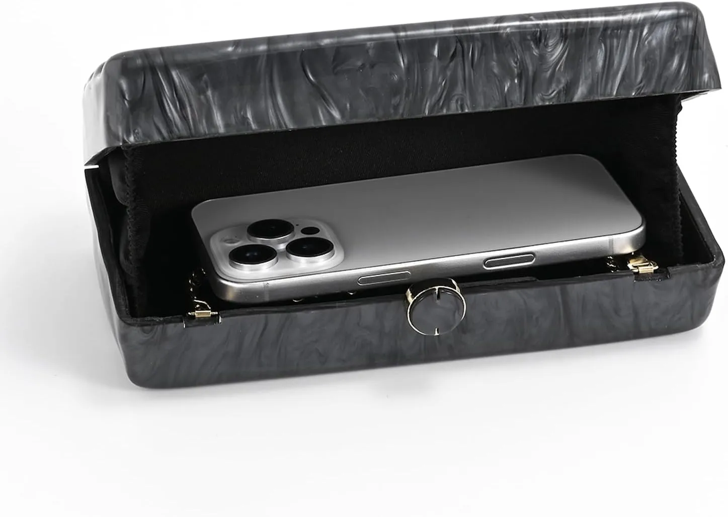 Designer Handbags Clutch Purse, Mini Acrylic Shoulder Clubbing Outfits For Women Evening Clutch Pearl Phone Bag