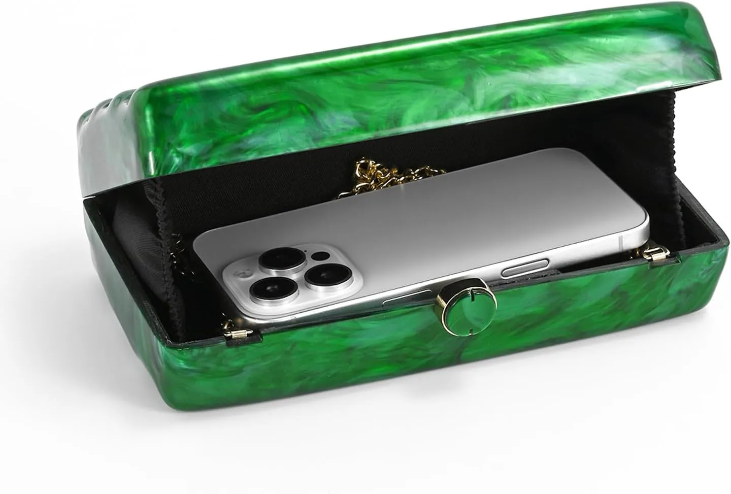 Designer Handbags Clutch Purse, Mini Acrylic Shoulder Clubbing Outfits For Women Evening Clutch Pearl Phone Bag