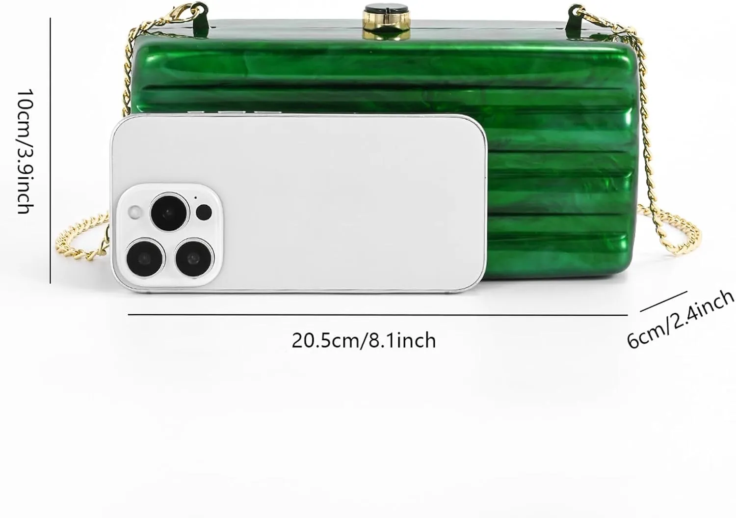 Designer Handbags Clutch Purse, Mini Acrylic Shoulder Clubbing Outfits For Women Evening Clutch Pearl Phone Bag