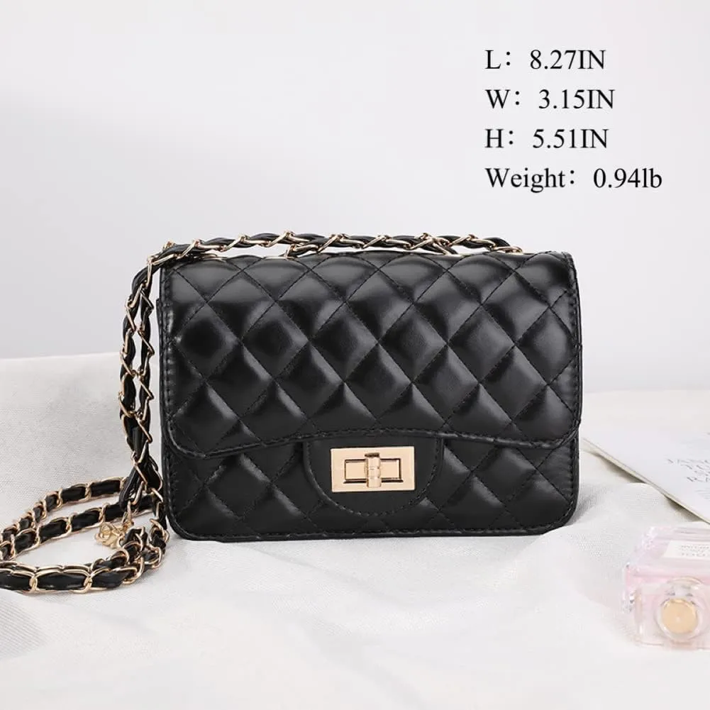 Designer Handbags Small Crossbody Bags Clutch Leather Quilted Purse for Women