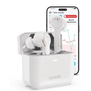 Diamond X1 OTC Hearing Aids with Bluetooth Customizable App Hearing Test, Streaming Ability, Directional Sound Collection, for Mild to Moderate Hearing Loss, White
