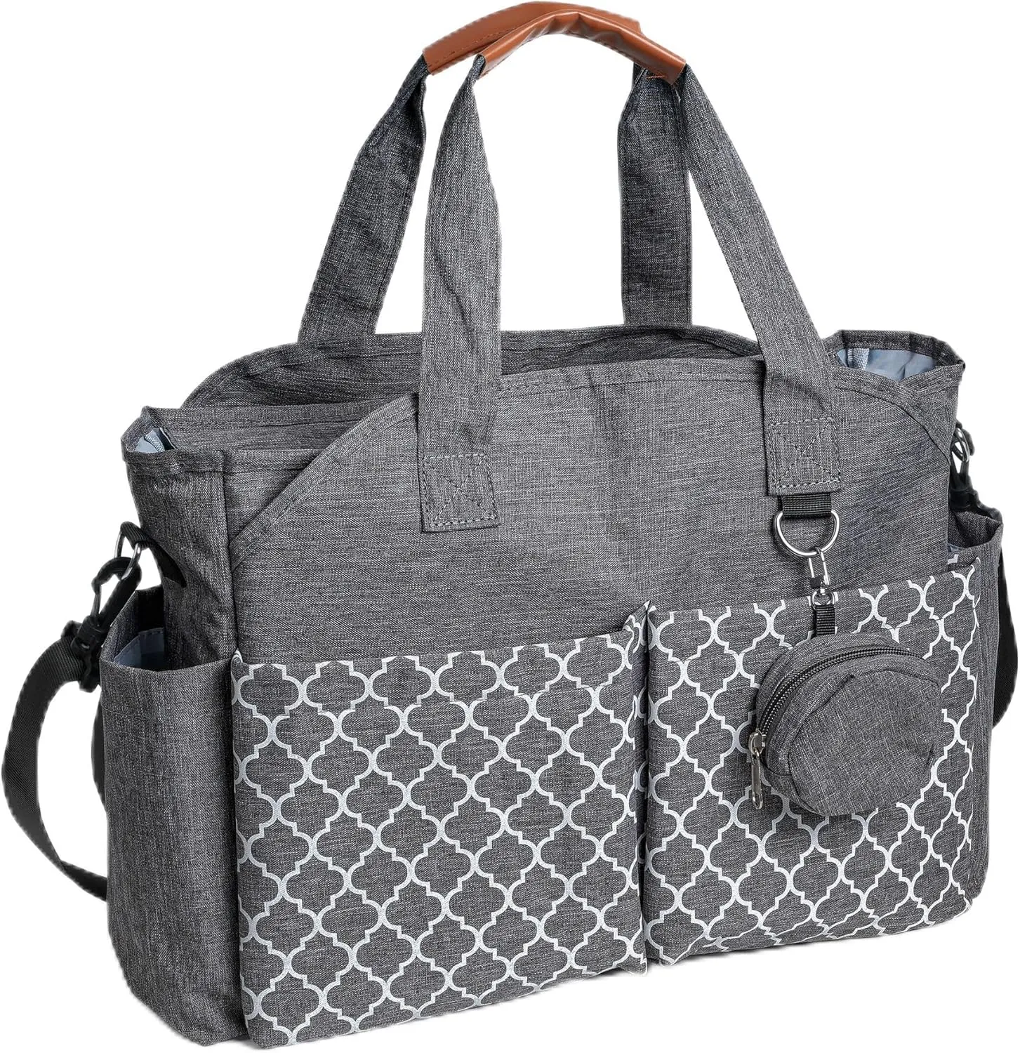 Diaper Bag Tote, Large Diaper Waterproof, with Pacifier Case, Removable Shoulder Strap, Baby Bags