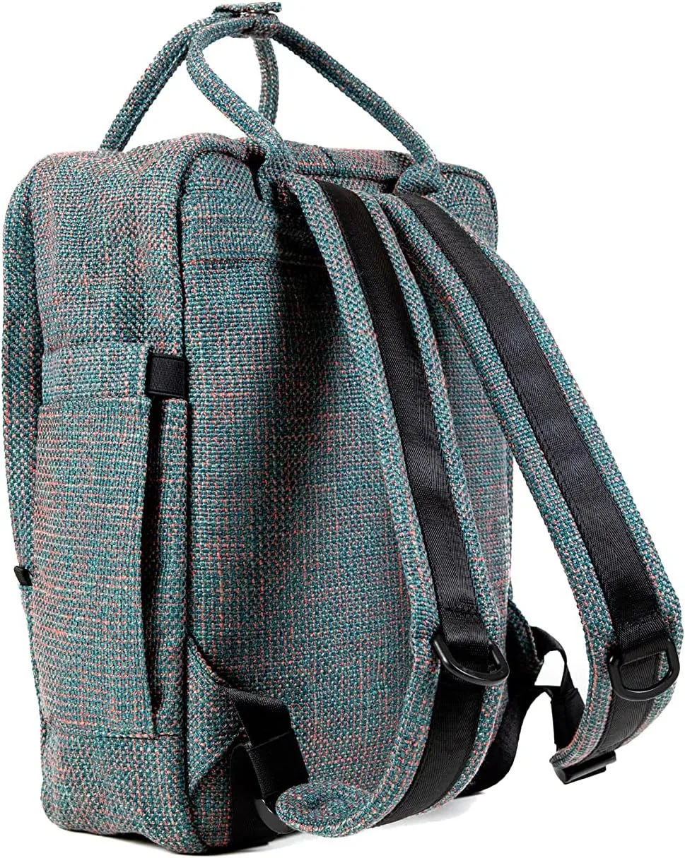 DIME BAGS Extra | Hemp Daypack Backpack | Iconic Silhouette and Tons of Space (Aqua)