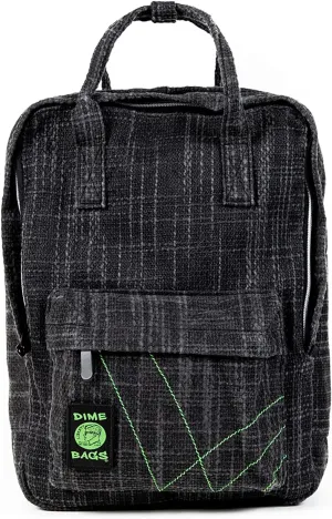 DIME BAGS Extra | Hemp Daypack Backpack | Iconic Silhouette and Tons of Space (Black)