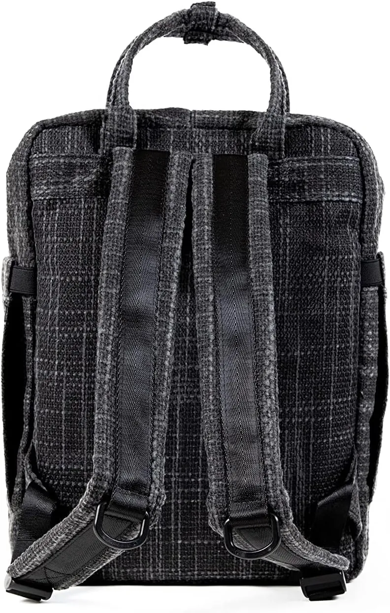DIME BAGS Extra | Hemp Daypack Backpack | Iconic Silhouette and Tons of Space (Black)