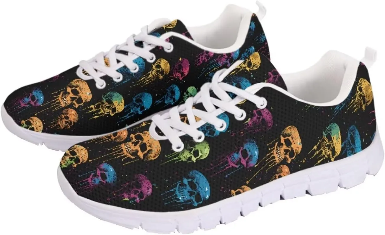 Doojoayie Wide Width Womens Running Shoes with Lace Up for Ladies Tennis Shoes