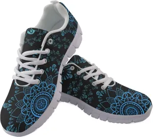 Doojoayie Wide Width Womens Running Shoes with Lace Up for Ladies Tennis Shoes