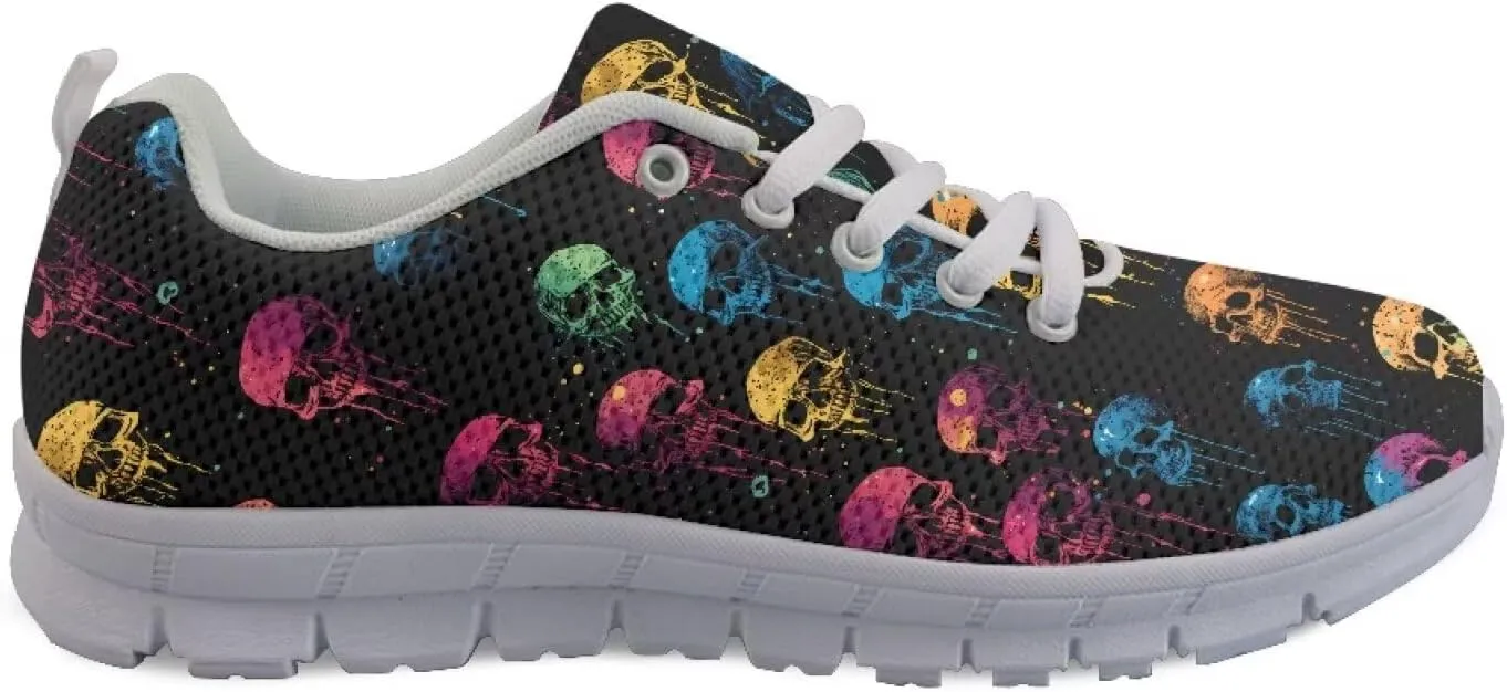 Doojoayie Wide Width Womens Running Shoes with Lace Up for Ladies Tennis Shoes