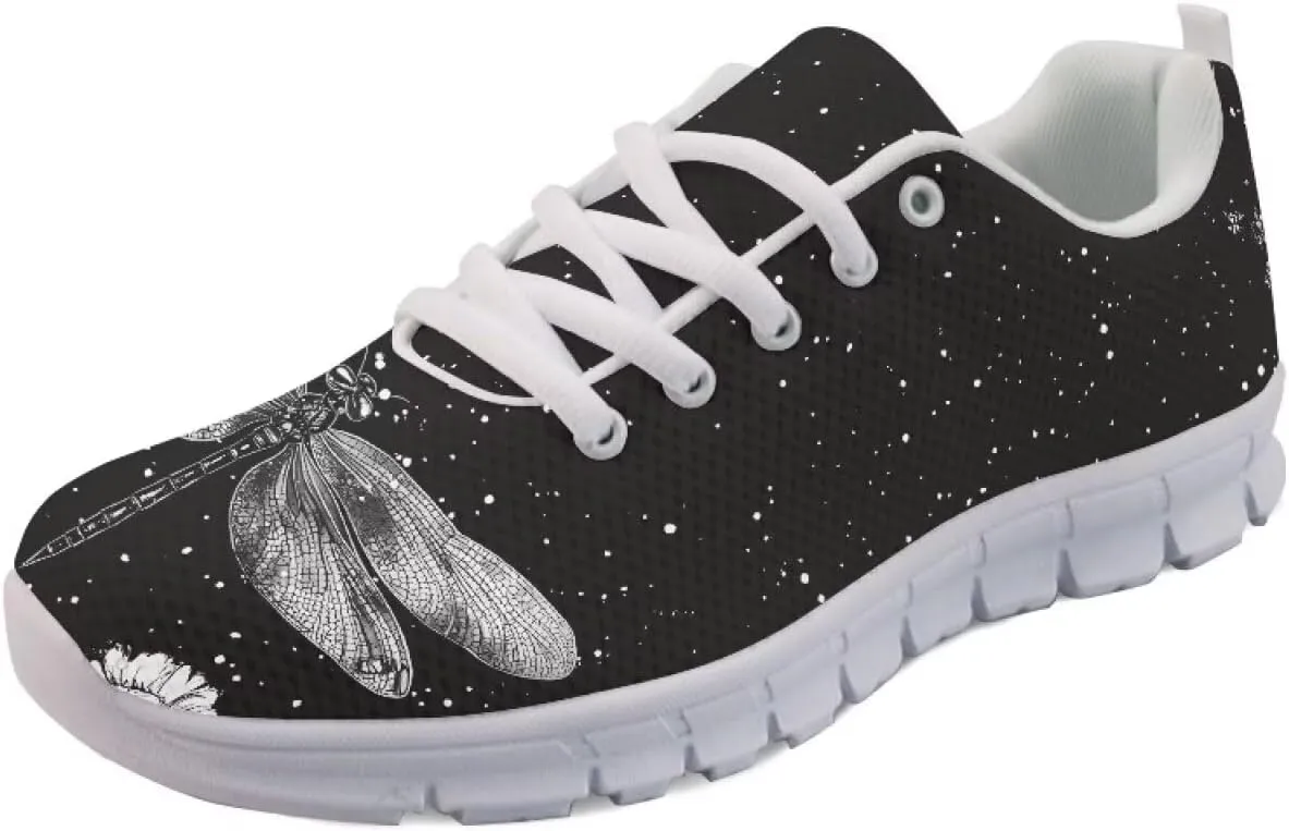 Doojoayie Wide Width Womens Running Shoes with Lace Up for Ladies Tennis Shoes