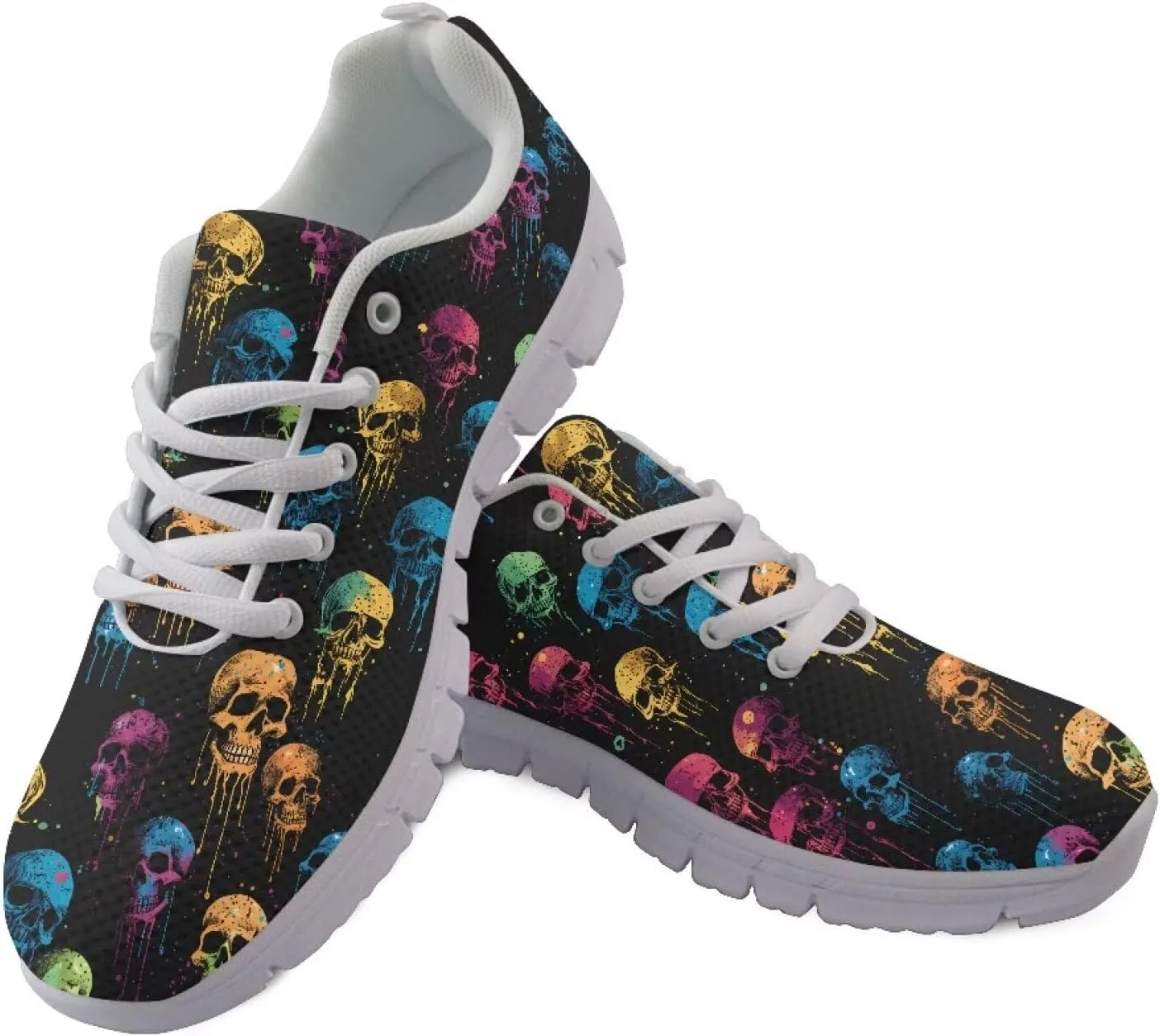 Doojoayie Wide Width Womens Running Shoes with Lace Up for Ladies Tennis Shoes