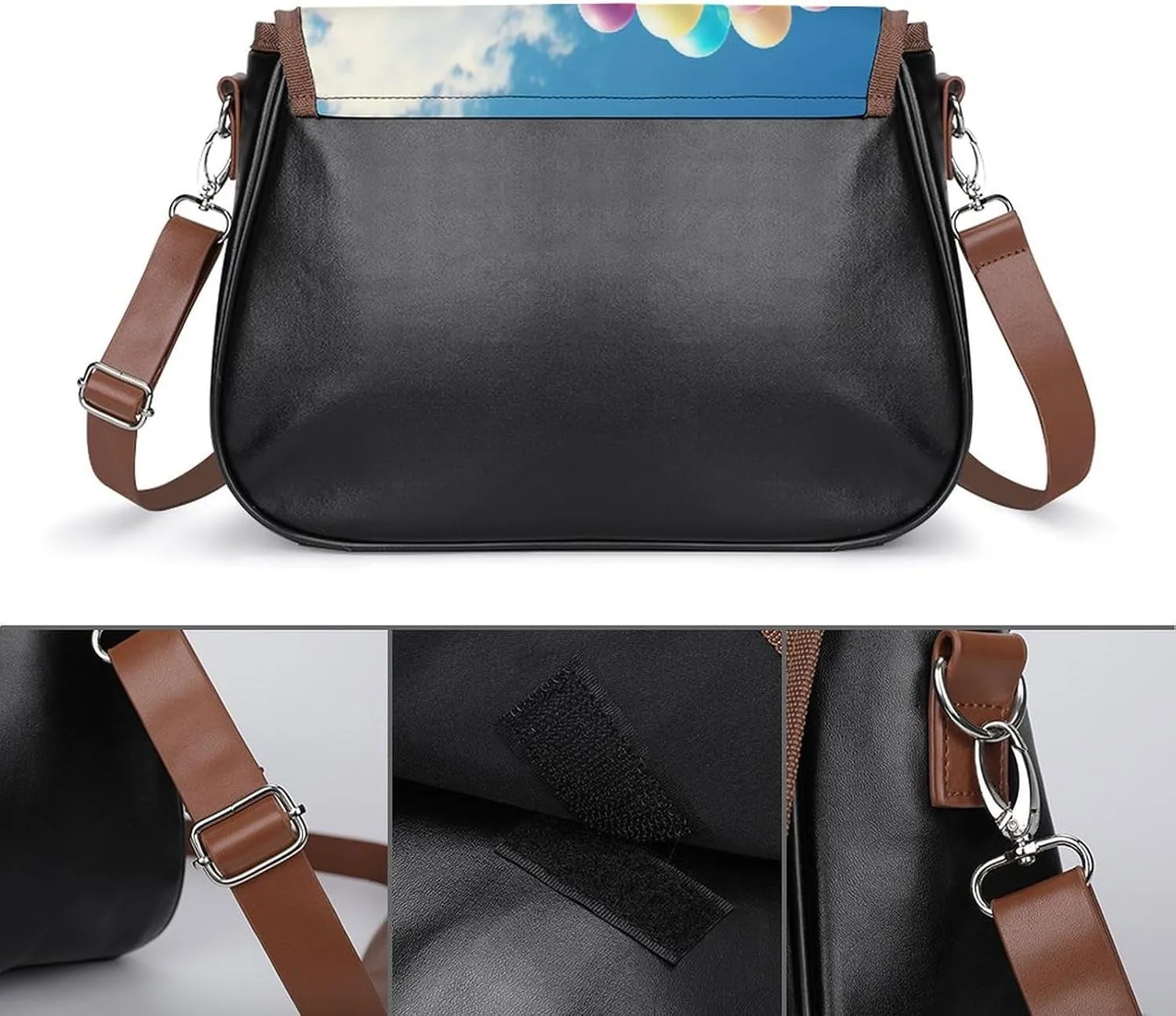 Dragonfly Green Crossbody Bags for Women,PU Leather Tote Bag for Women,Shoulder Bag Purse for Work Shopping Travel