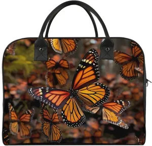 Duffle Bag for Travel Tote Bag Crossbody Bags Monarch Butterflies Printed Gym Bag Shoulder Bag Travel Handbag for Men Women