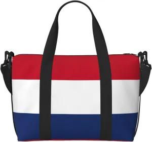 Dutch flag Duffel Bags for Traveling - Lightweight Personal Item Travel Bags, Gym Bags for Men and Women