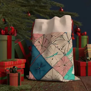Eco Chic Pink Square Linen Bag