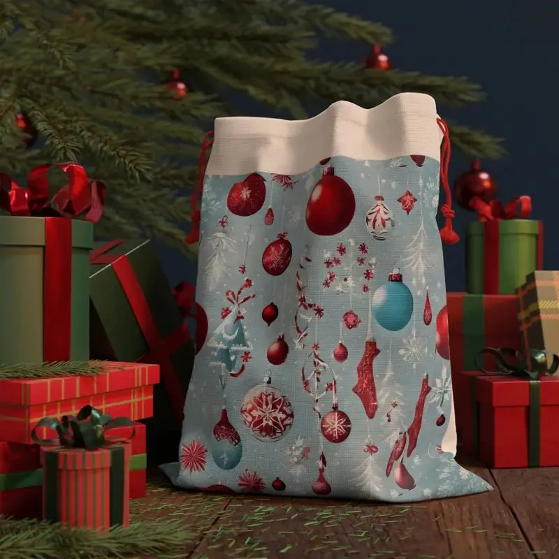 Eco Friendly Christmas Decorations Linen Bag