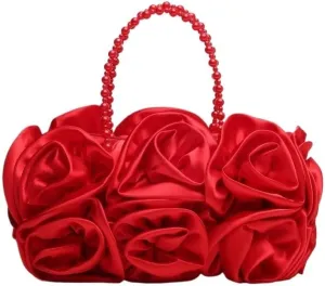 Elegant Satin Evening Bag for Bridesmaids and Bridal Parties