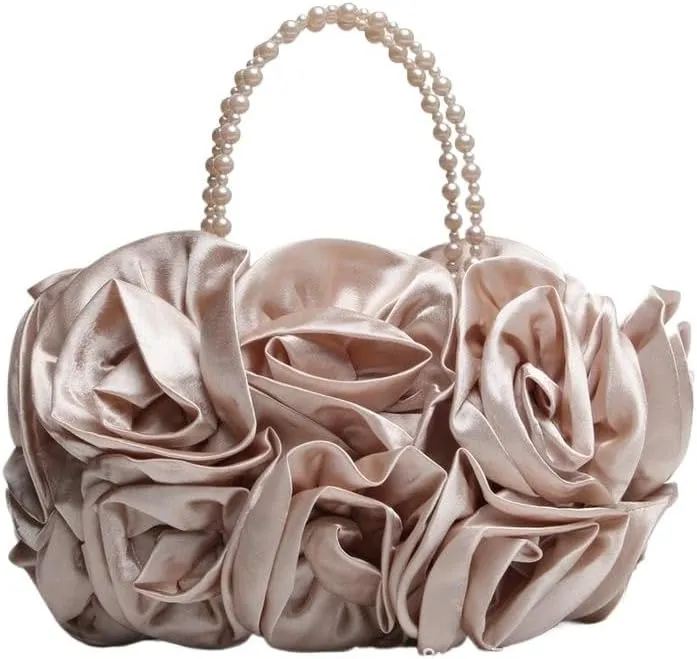 Elegant Satin Evening Bag for Bridesmaids and Bridal Parties