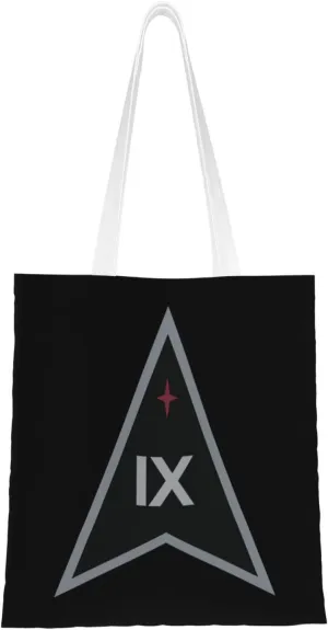 Emblem Of Space Delta 9 Tote Bag for Women Canvas Shopping Bags Reusable Large Capacity Casual Shoulder Handbags Grocery Bags DIY Gift Bags