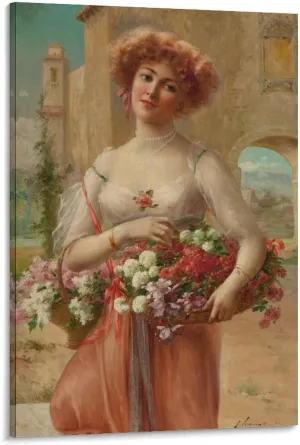 Emile Vernon Poster Print Aux Roses Canvas Art Poster And Wall Art Picture Print Modern Family Bedroom Decor Posters 12x18inch(30x45cm)