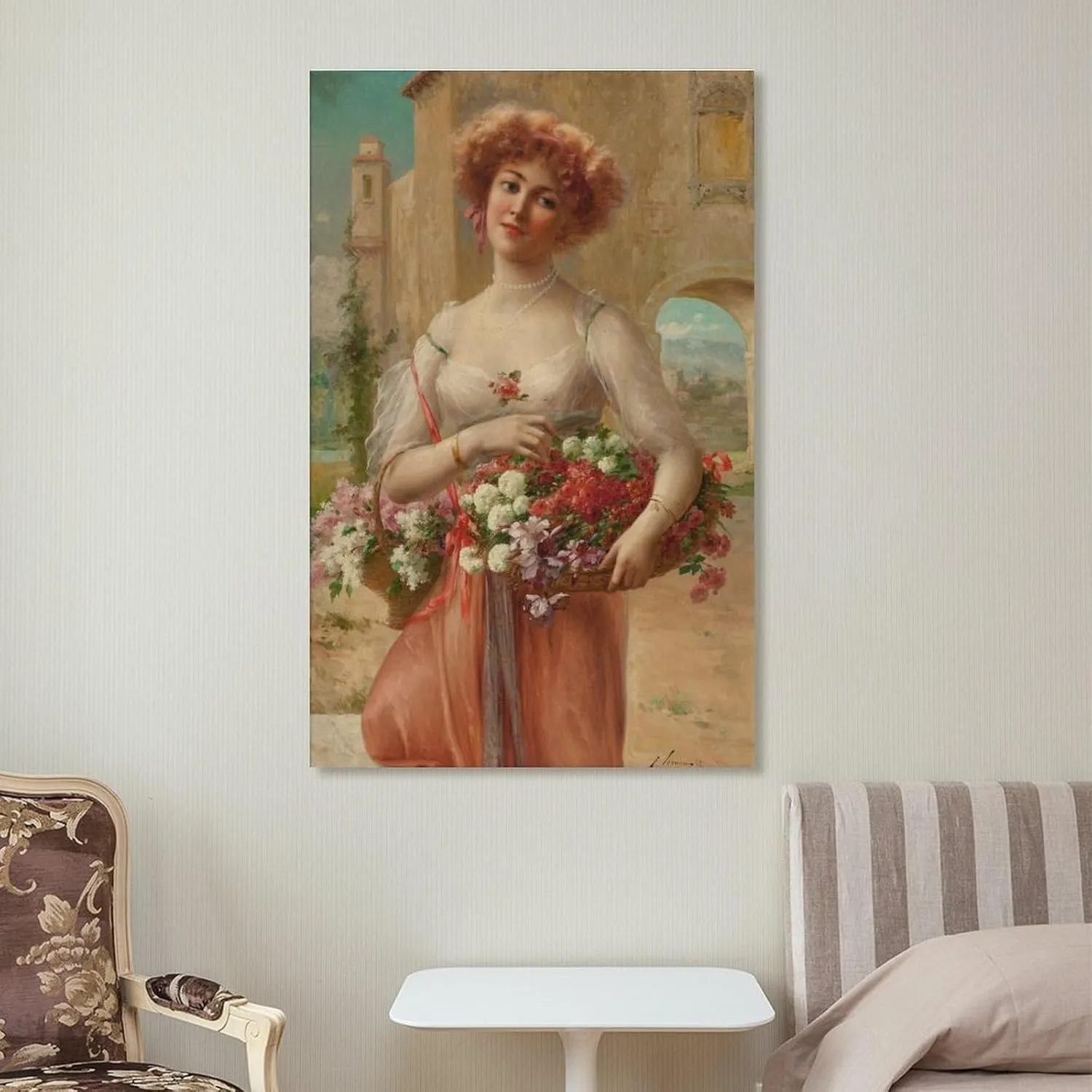 Emile Vernon Poster Print Aux Roses Canvas Art Poster And Wall Art Picture Print Modern Family Bedroom Decor Posters 12x18inch(30x45cm)