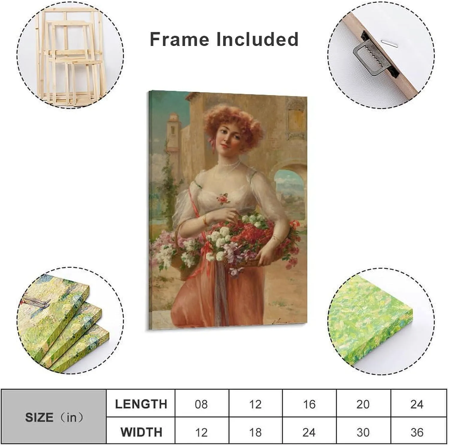Emile Vernon Poster Print Aux Roses Canvas Art Poster And Wall Art Picture Print Modern Family Bedroom Decor Posters 12x18inch(30x45cm)