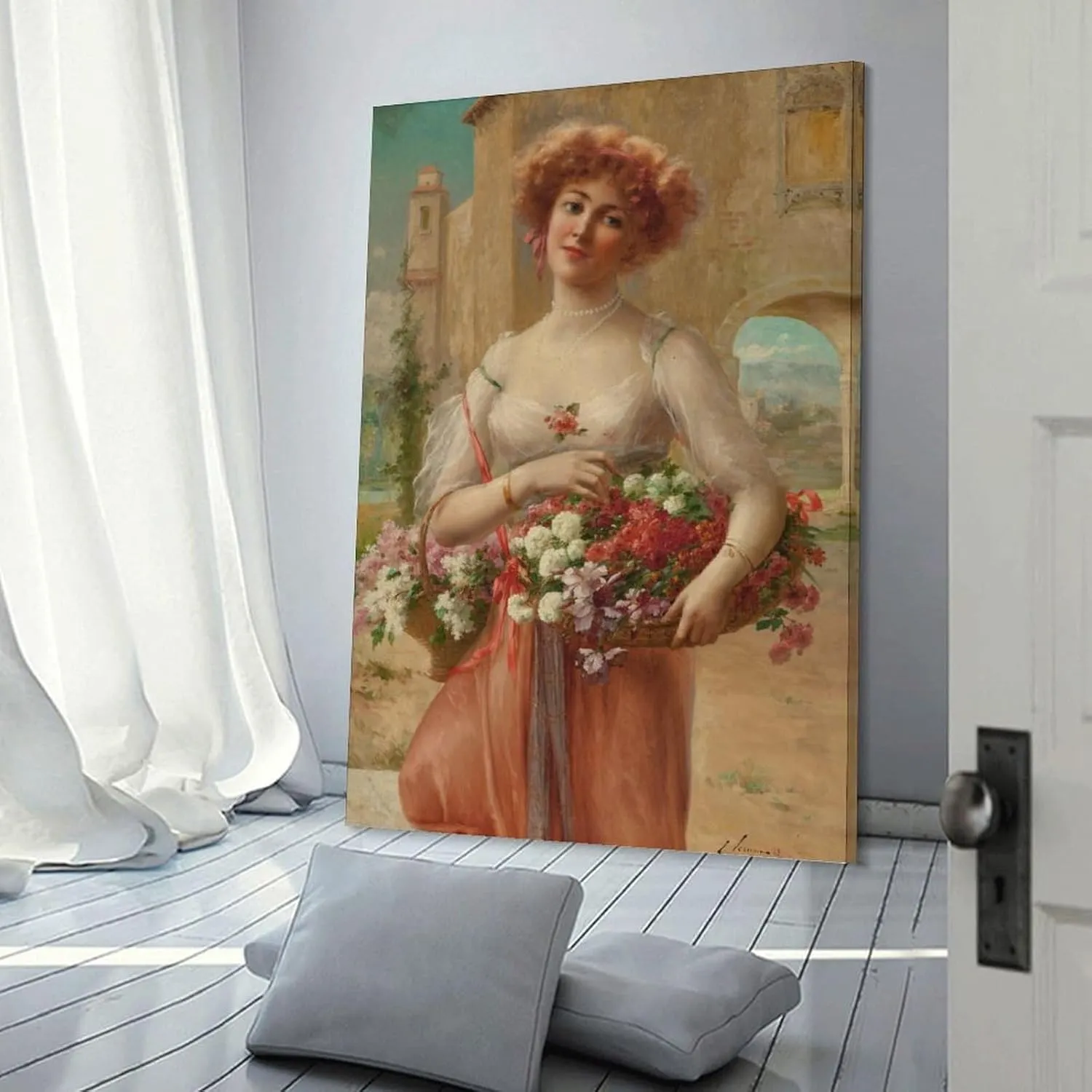 Emile Vernon Poster Print Aux Roses Canvas Art Poster And Wall Art Picture Print Modern Family Bedroom Decor Posters 12x18inch(30x45cm)