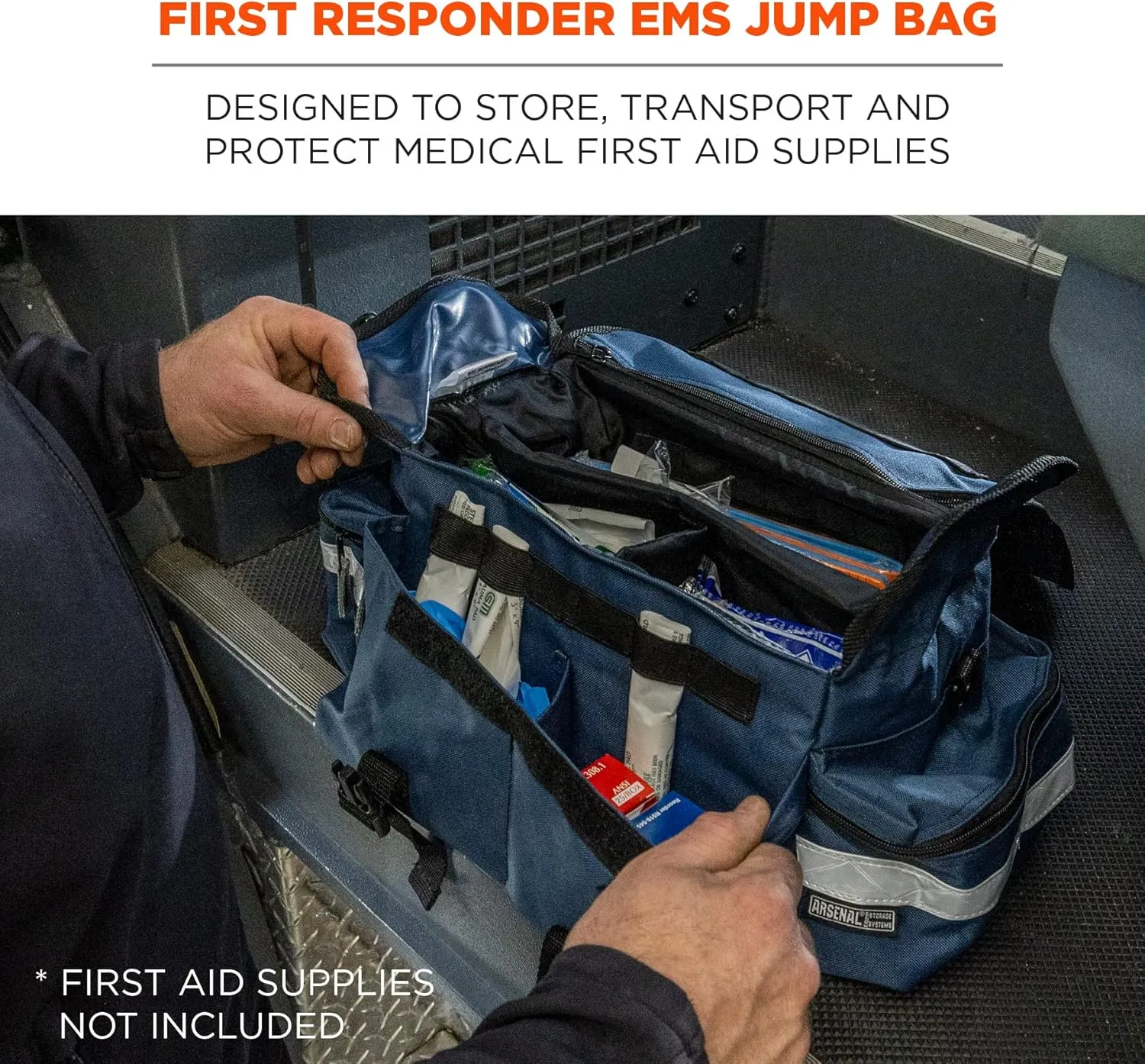 Ergodyne Arsenal 5210 Trauma Bag, Blue, Small, 13417