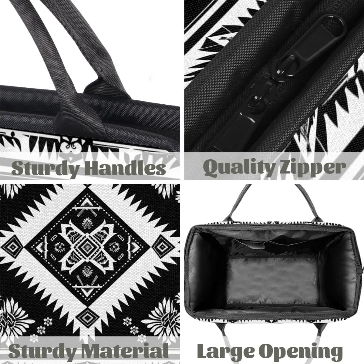 Ethnic Abstract Aztec Western Weekender Overnight Bag for Women Waterproof Carry On Travel Duffle Bags with Pocket Lightweight Sports Gym Tote Bag Large Luggage Workout Personal Item Hospital Bags