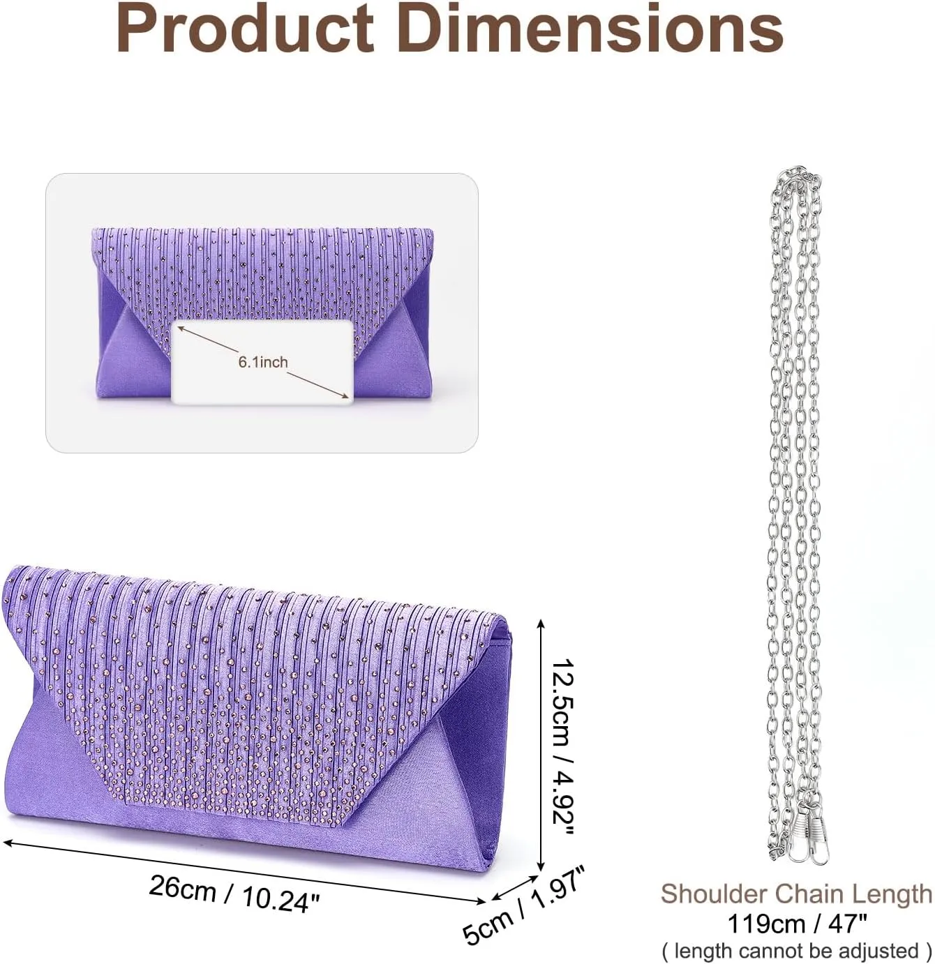 Evening Bags Clutch Purses for Women Formal, Purse Handbag Crossbody Bag Crystal Rhinestone with Chain Strap Shoulder Bag Sparkly for Wedding Guest Party Blue