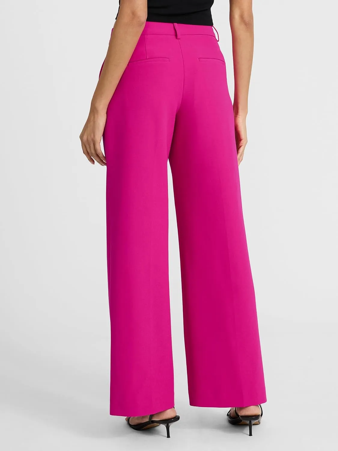 EXPRESS Womens Editor MID Rise Relaxed Trouser Pant