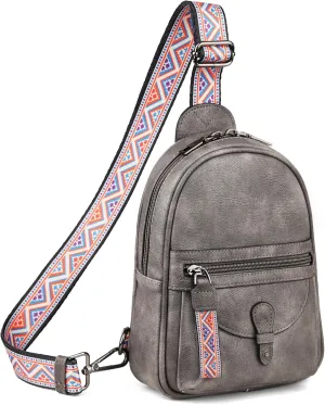 FADEON Small Sling Bag for Women - Mini Crossbody Bag - Designer Sling Purse Cute PU Leather Shoulder Bags
