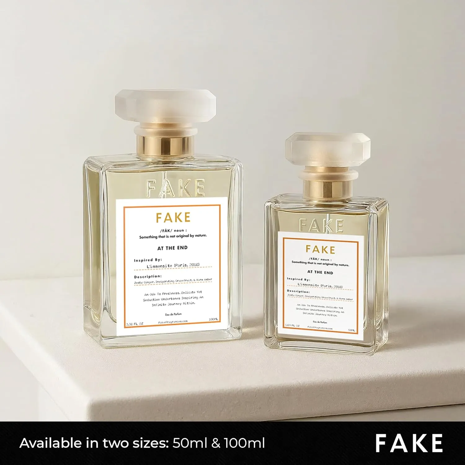 Fake At the End | Inspired by L’Immensité Eau de Parfum for Men (3.4 oz / 100ml) | Sweet-Spicy Amber Cologne Clone | Long-Lasting Masculine Fragrance | Fresh, Clean & Addictive Scent