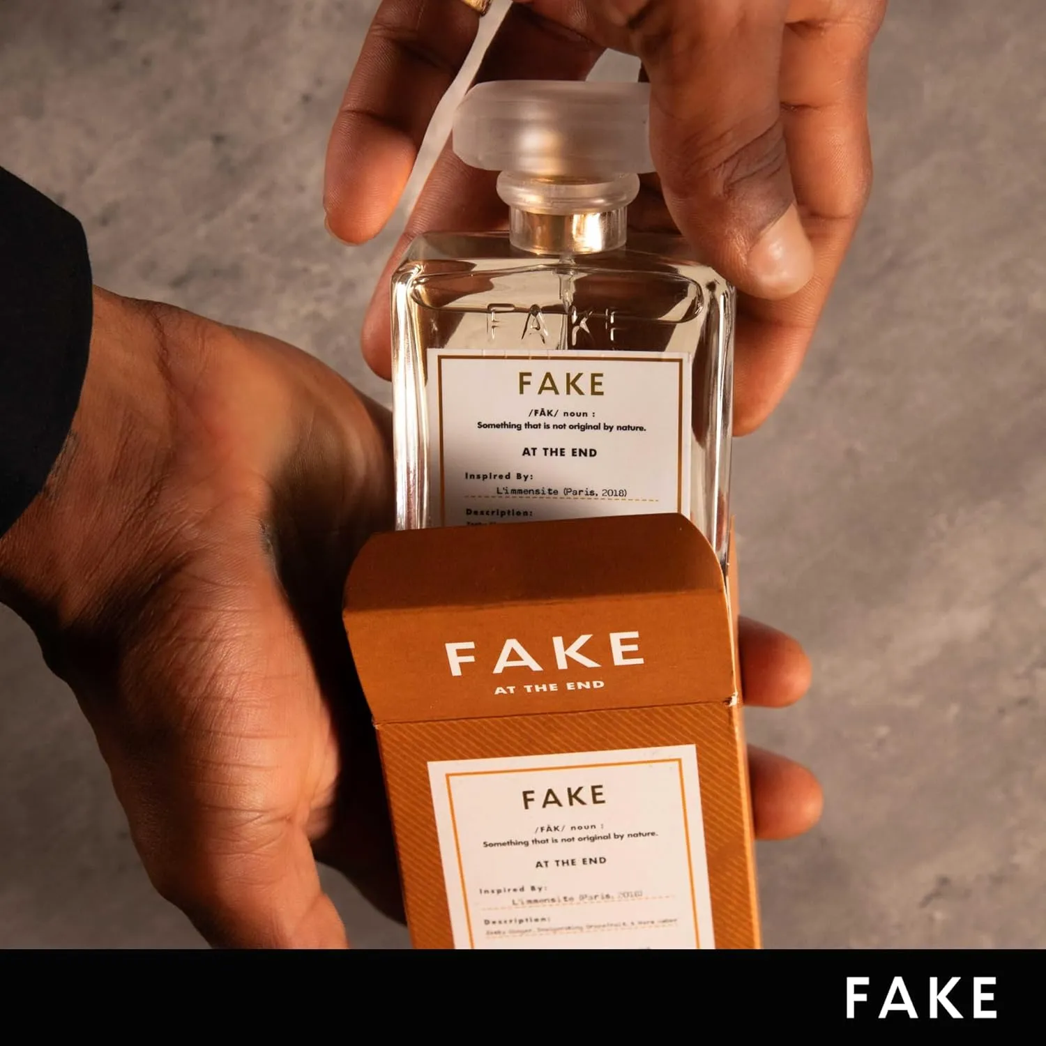Fake At the End | Inspired by L’Immensité Eau de Parfum for Men (3.4 oz / 100ml) | Sweet-Spicy Amber Cologne Clone | Long-Lasting Masculine Fragrance | Fresh, Clean & Addictive Scent