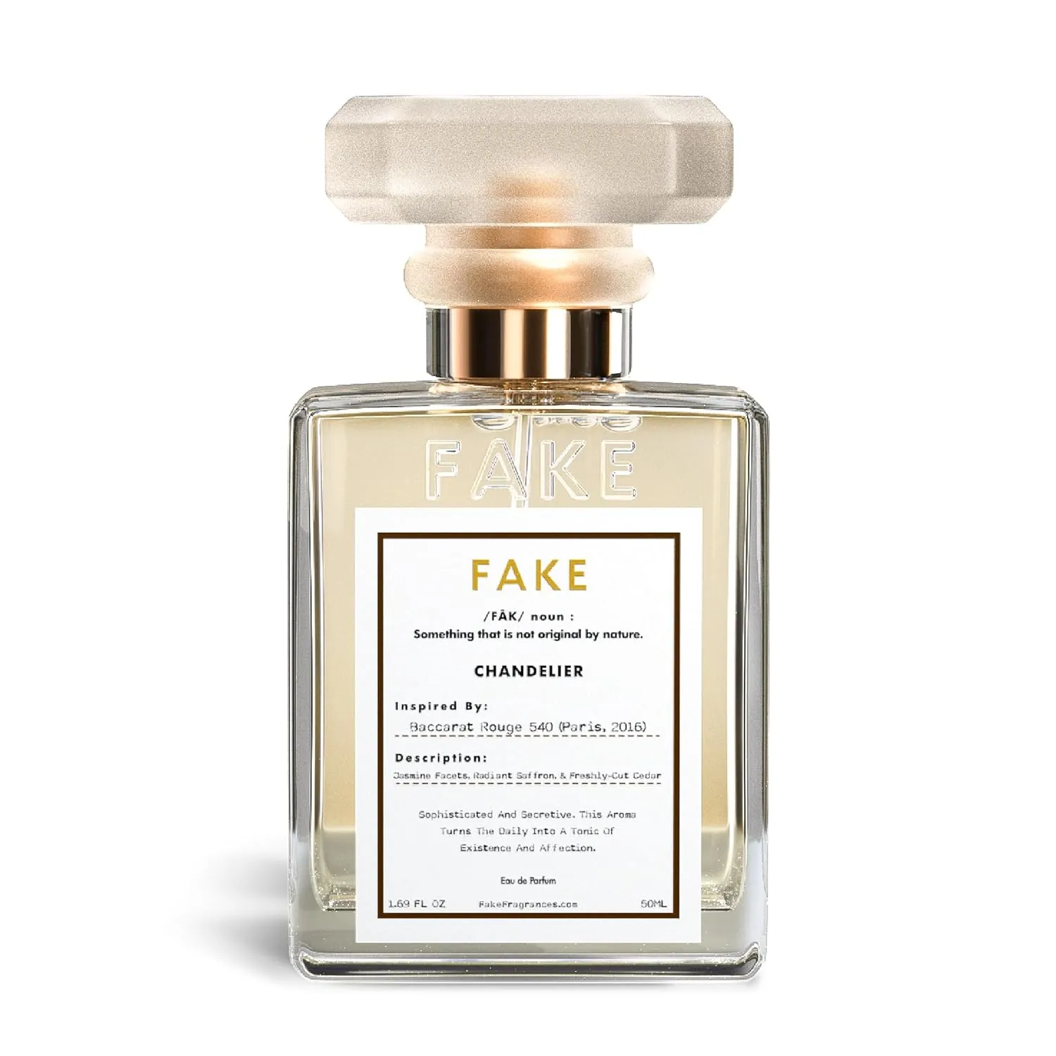 Fake Chandelier | Baccarat Rouge 540 Inspired Unisex Fragrance Dupe – Long Lasting Eau de Parfum (1.7oz / 50ml) | Luxury Perfume Clone for Men & Women | BR540 Impression