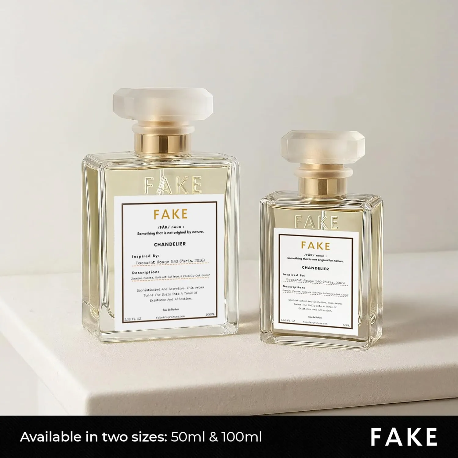 Fake Chandelier | Baccarat Rouge 540 Inspired Unisex Fragrance Dupe – Long Lasting Eau de Parfum (1.7oz / 50ml) | Luxury Perfume Clone for Men & Women | BR540 Impression