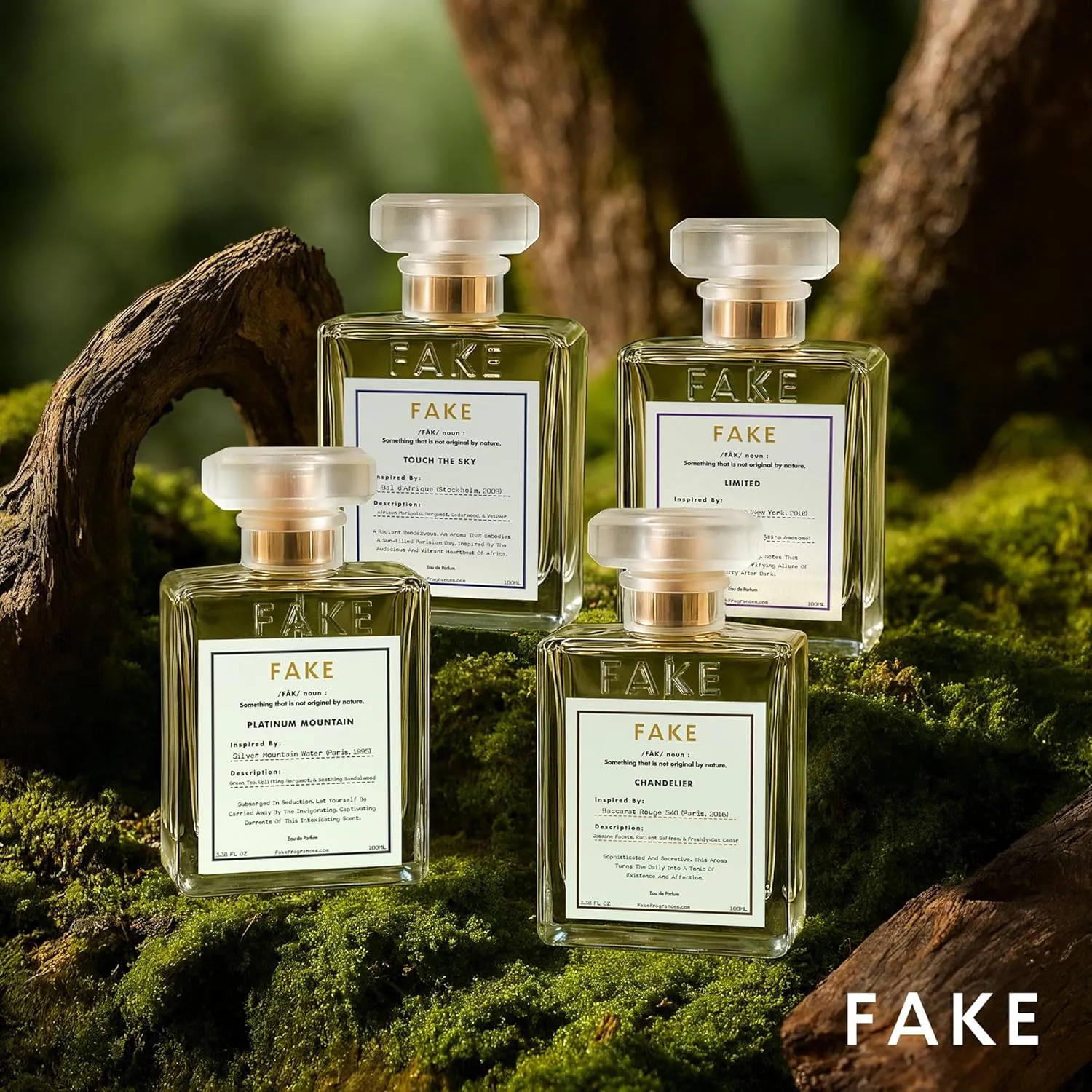 Fake Chandelier | Baccarat Rouge 540 Inspired Unisex Fragrance Dupe – Long Lasting Eau de Parfum (3.4oz / 100ml) | Luxury Perfume Clone for Men & Women | BR540 Impression