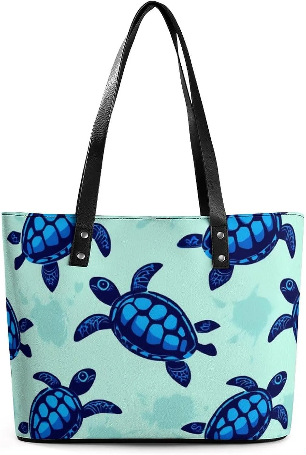 Fashion Coach Handbags for Women, Reusable Large Capacity Long Handle Tote Bag for Shopping, Work